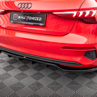 Maxton Design - CENTRAL REAR SPLITTER (VERTICAL BARS) AUDI A3 SPORTBACK 8Y