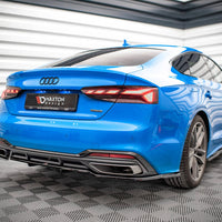 Maxton Design - CENTRAL REAR SPLITTER (VERTICAL BARS) AUDI A5 S-LINE F5 FACELIFT