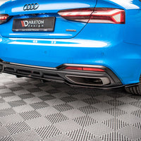 Maxton Design - CENTRAL REAR SPLITTER (VERTICAL BARS) AUDI A5 S-LINE F5 FACELIFT
