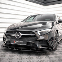 Maxton Design - STREET PRO FRONT SPLITTER + FLAPS MERCEDES A35 AMG / AMG-LINE W177
