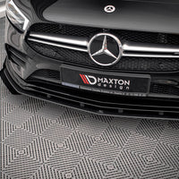 Maxton Design - STREET PRO FRONT SPLITTER + FLAPS MERCEDES A35 AMG / AMG-LINE W177