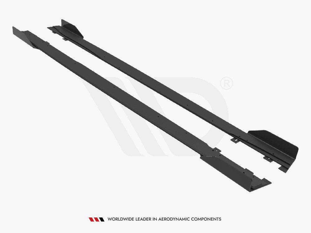 Maxton Design - STREET PRO SIDE SKIRTS DIFFUSERS + FLAPS MERCEDES A35 AMG / AMG-LINE W177