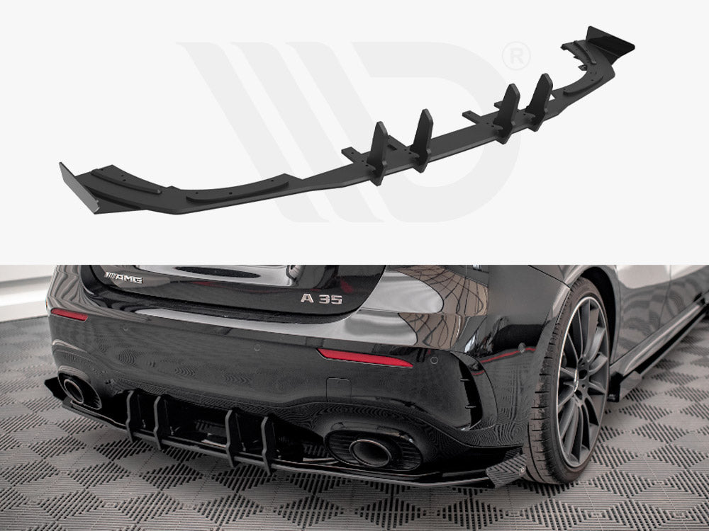Maxton Design - STREET PRO REAR VALANCE + FLAPS MERCEDES A35 AMG HATCHBACK W177