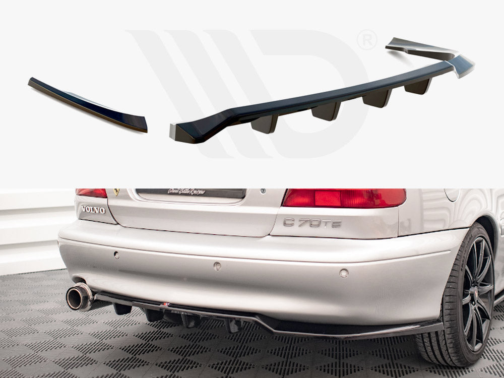 Maxton Design - CENTRAL REAR SPLITTER (VERTICAL BARS) VOLVO C70 MK1