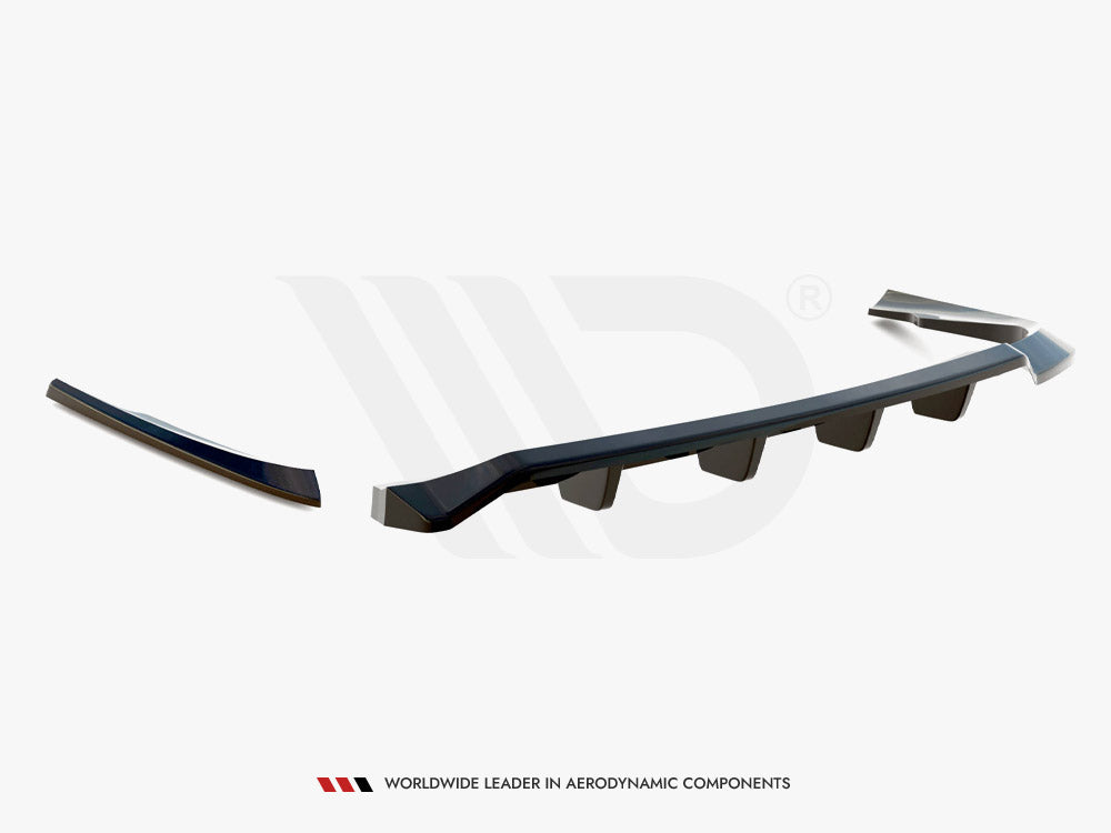 Maxton Design - CENTRAL REAR SPLITTER (VERTICAL BARS) VOLVO C70 MK1