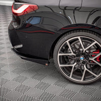 Maxton Design - STREET PRO REAR SIDE SPLITTERS + FLAPS BMW 4 M-PACK G22