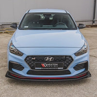 Maxton Design - STREET PRO DURABILITY FRONT SPLITTER + FLAPS HYUNDAI I30 N MK3 HATCHBACK / FASTBACK