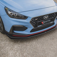 Maxton Design - STREET PRO DURABILITY FRONT SPLITTER + FLAPS HYUNDAI I30 N MK3 HATCHBACK / FASTBACK