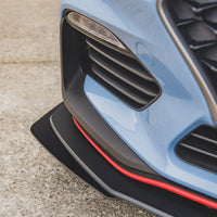 Maxton Design - STREET PRO DURABILITY FRONT SPLITTER + FLAPS HYUNDAI I30 N MK3 HATCHBACK / FASTBACK