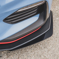 Maxton Design - STREET PRO DURABILITY FRONT SPLITTER + FLAPS HYUNDAI I30 N MK3 HATCHBACK / FASTBACK