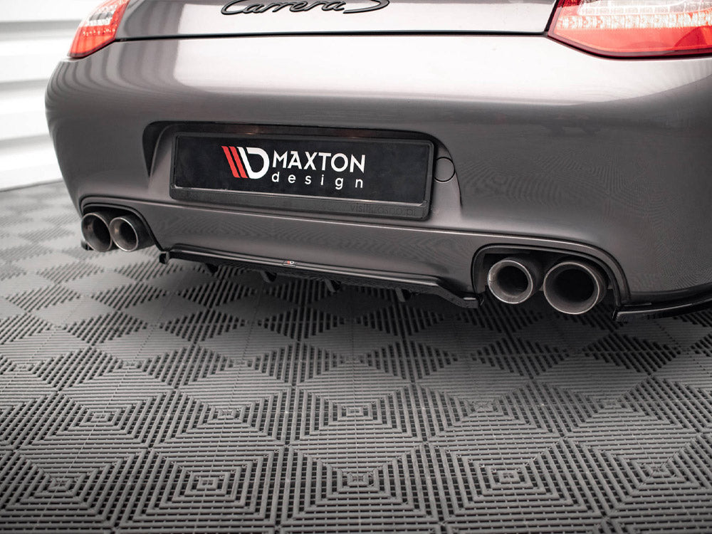 Maxton Design - CENTRAL REAR SPLITTER (VERTICAL BARS) PORSCHE 911 CARRERA / CARRERA GTS 997 FACELIFT