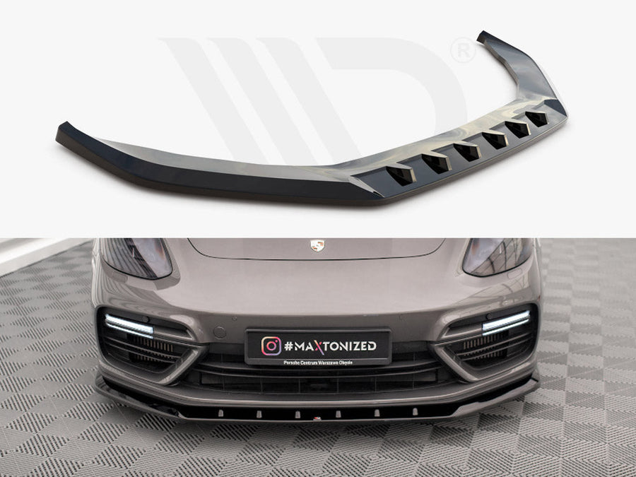 Maxton Design - FRONT SPLITTER V.1 PORSCHE PANAMERA E-HYBRID 971