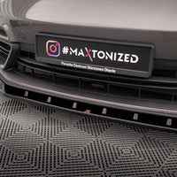 Maxton Design - FRONT SPLITTER V.1 PORSCHE PANAMERA E-HYBRID 971