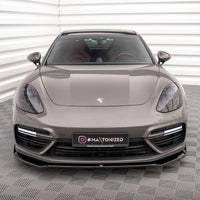 Maxton Design - FRONT SPLITTER V.2 PORSCHE PANAMERA E-HYBRID 971
