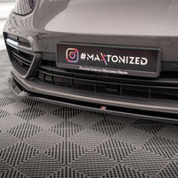 Maxton Design - FRONT SPLITTER V.2 PORSCHE PANAMERA E-HYBRID 971