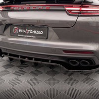 Maxton Design - CENTRAL REAR SPLITTER (VERTICAL BARS) PORSCHE PANAMERA E-HYBRID 971
