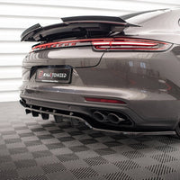 Maxton Design - CENTRAL REAR SPLITTER (VERTICAL BARS) PORSCHE PANAMERA E-HYBRID 971