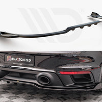 Maxton Design - CENTRAL REAR SPLITTER (VERTICAL BARS) PORSCHE 911 TURBO S 992