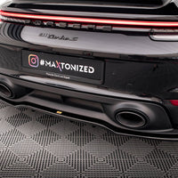 Maxton Design - CENTRAL REAR SPLITTER (VERTICAL BARS) PORSCHE 911 TURBO S 992