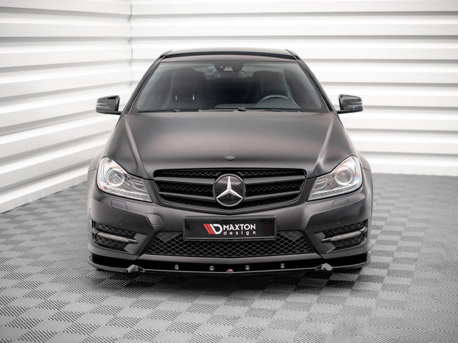 Maxton Design - FRONT SPLITTER V.1 MERCEDES C COUPE AMG-LINE C204/S204/W204