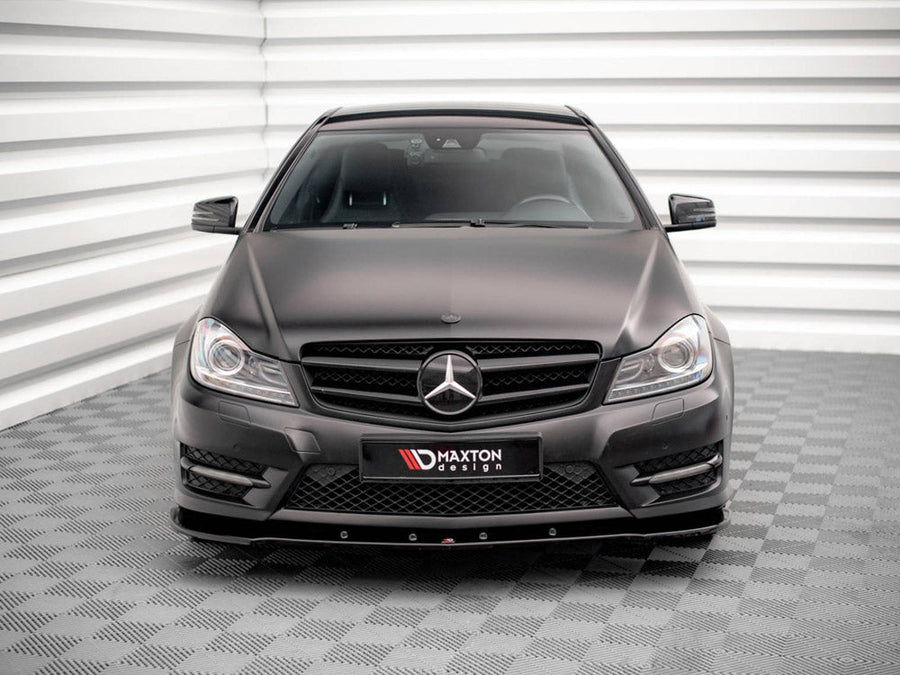 Maxton Design - FRONT SPLITTER V.2 MERCEDES C COUPE AMG-LINE C204/S204/W204