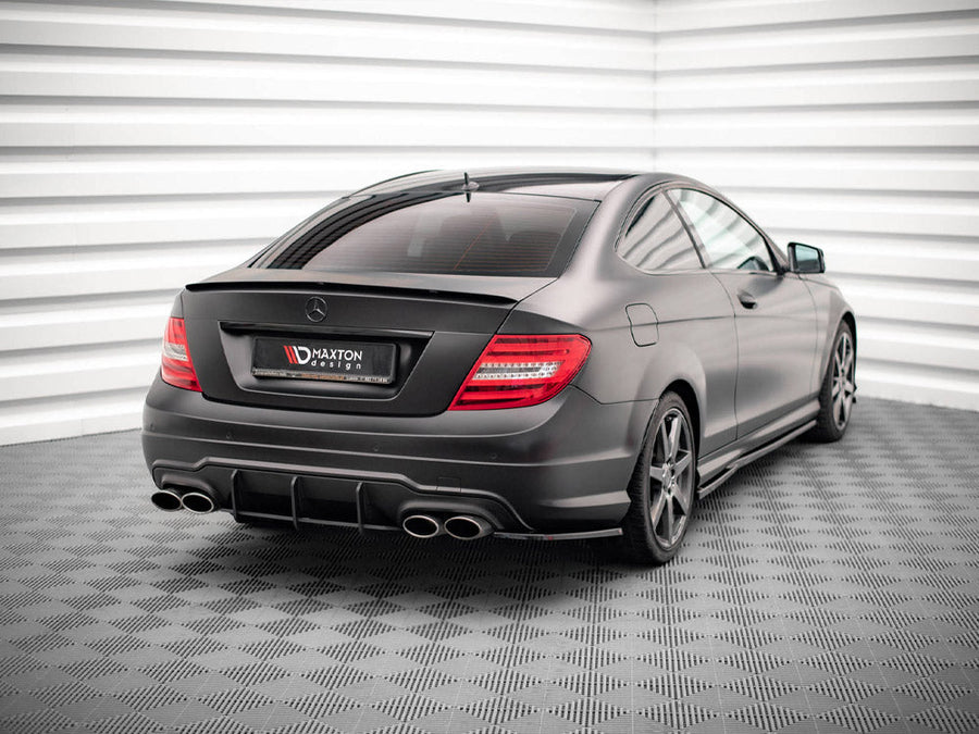 Maxton Design - REAR SIDE SPLITTERS MERCEDES C COUPE AMG-LINE C204/S204/W204