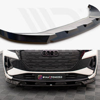 Maxton Design - FRONT SPLITTER V.1 AUDI Q4 E-TRON SPORTBACK MK1
