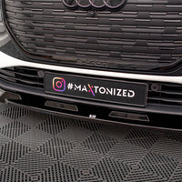 Maxton Design - FRONT SPLITTER V.1 AUDI Q4 E-TRON SPORTBACK MK1