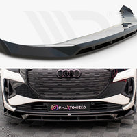 Maxton Design - FRONT SPLITTER V.2 AUDI Q4 E-TRON SPORTBACK MK1