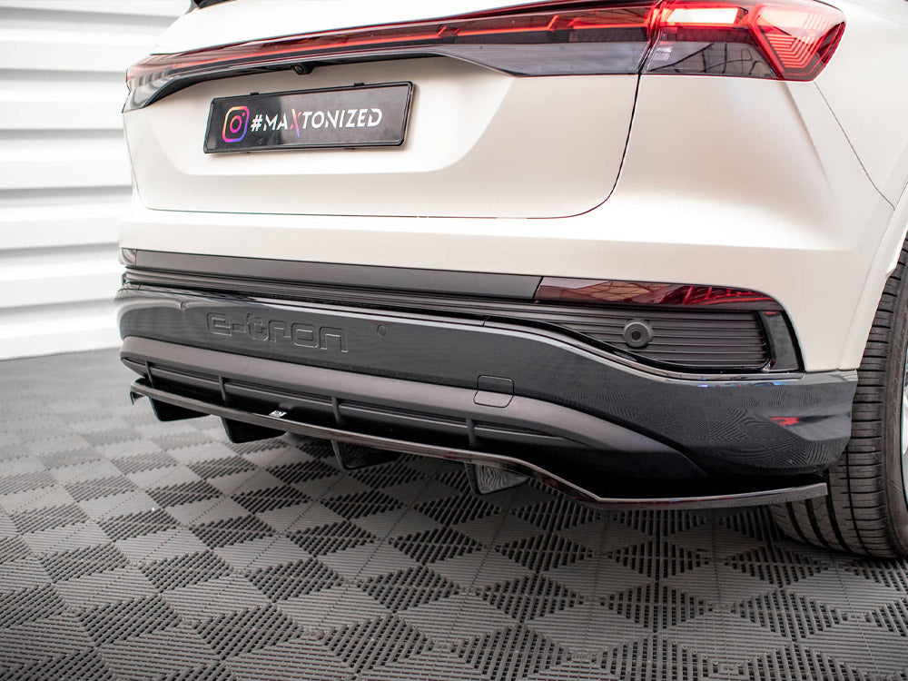 Maxton Design - CENTRAL REAR SPLITTER (VERTICAL BARS) AUDI Q4 E-TRON SPORTBACK MK1