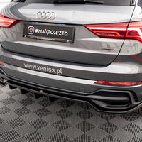 Maxton Design - CENTRAL REAR SPLITTER (VERTICAL BARS) AUDI Q3 S-LINE F3