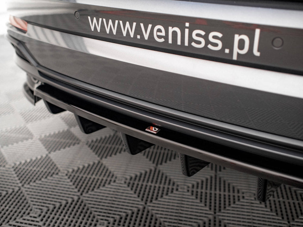 Maxton Design - CENTRAL REAR SPLITTER (VERTICAL BARS) AUDI Q3 S-LINE F3