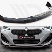Maxton Design - FRONT SPLITTER V.3 BMW 2 COUPE M-PACK / M240I G42