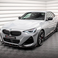 Maxton Design - FRONT SPLITTER V.2 + FLAPS BMW 2 COUPE M-PACK / M240I G42