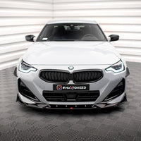 Maxton Design - FRONT SPLITTER V.2 + FLAPS BMW 2 COUPE M-PACK / M240I G42
