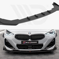 Maxton Design - STREET PRO FRONT SPLITTER + FLAPS BMW 2 COUPE M-PACK / M240I G42