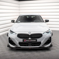 Maxton Design - STREET PRO FRONT SPLITTER + FLAPS BMW 2 COUPE M-PACK / M240I G42