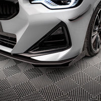 Maxton Design - STREET PRO FRONT SPLITTER + FLAPS BMW 2 COUPE M-PACK / M240I G42