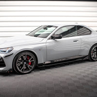 Maxton Design - SIDE SKIRTS DIFFUSERS V.2 + FLAPS BMW 2 COUPE M-PACK / M240I G42