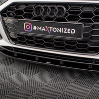 Maxton Design - FRONT SPLITTER V.1 AUDI A4 S-LINE / S4 B9 FACELIFT