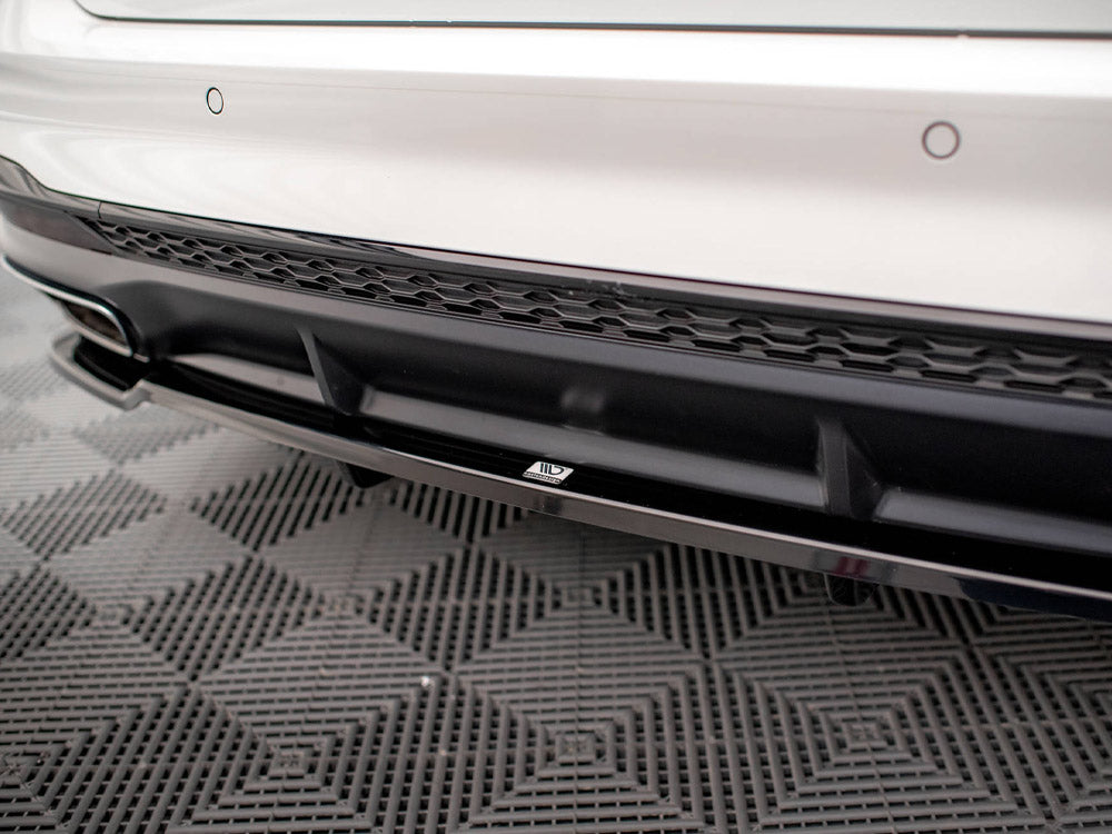 Maxton Design - Central Rear Splitter (Vertical Bars) Audi A4 S-Line B9 Facelift
