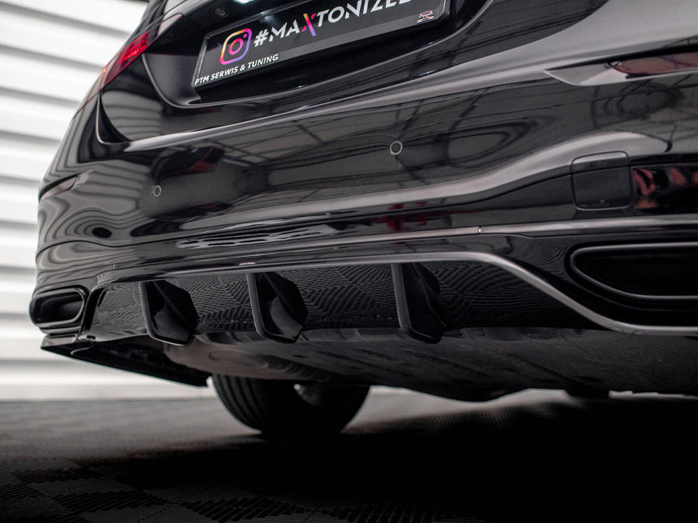 Maxton Design - CENTRAL REAR SPLITTER (VERTICAL BARS) MERCEDES S AMG-LINE W223