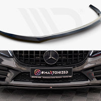Maxton Design - FRONT SPLITTER V.1 MERCEDES C AMG LINE / C43 AMG SEDAN / COUPE W205 / C205 FACELIFT