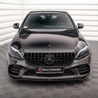 Maxton Design - FRONT SPLITTER V.1 MERCEDES C AMG LINE / C43 AMG SEDAN / COUPE W205 / C205 FACELIFT