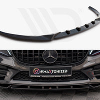 Maxton Design - FRONT SPLITTER V.2 MERCEDES C AMG LINE / C43 AMG SEDAN / COUPE W205 / C205 FACELIFT
