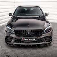 Maxton Design - FRONT SPLITTER V.2 MERCEDES C AMG LINE / C43 AMG SEDAN / COUPE W205 / C205 FACELIFT