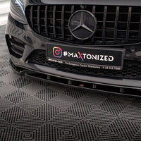Maxton Design - FRONT SPLITTER V.2 MERCEDES C AMG LINE / C43 AMG SEDAN / COUPE W205 / C205 FACELIFT