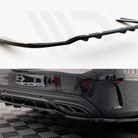 Maxton Design - REAR SPLITTER (VERTICAL BARS) MERCEDES C AMG LINE W205 FACELIFT
