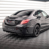 Maxton Design - REAR SPLITTER (VERTICAL BARS) MERCEDES C AMG LINE W205 FACELIFT