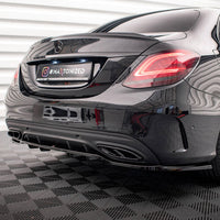 Maxton Design - REAR SPLITTER (VERTICAL BARS) MERCEDES C AMG LINE W205 FACELIFT